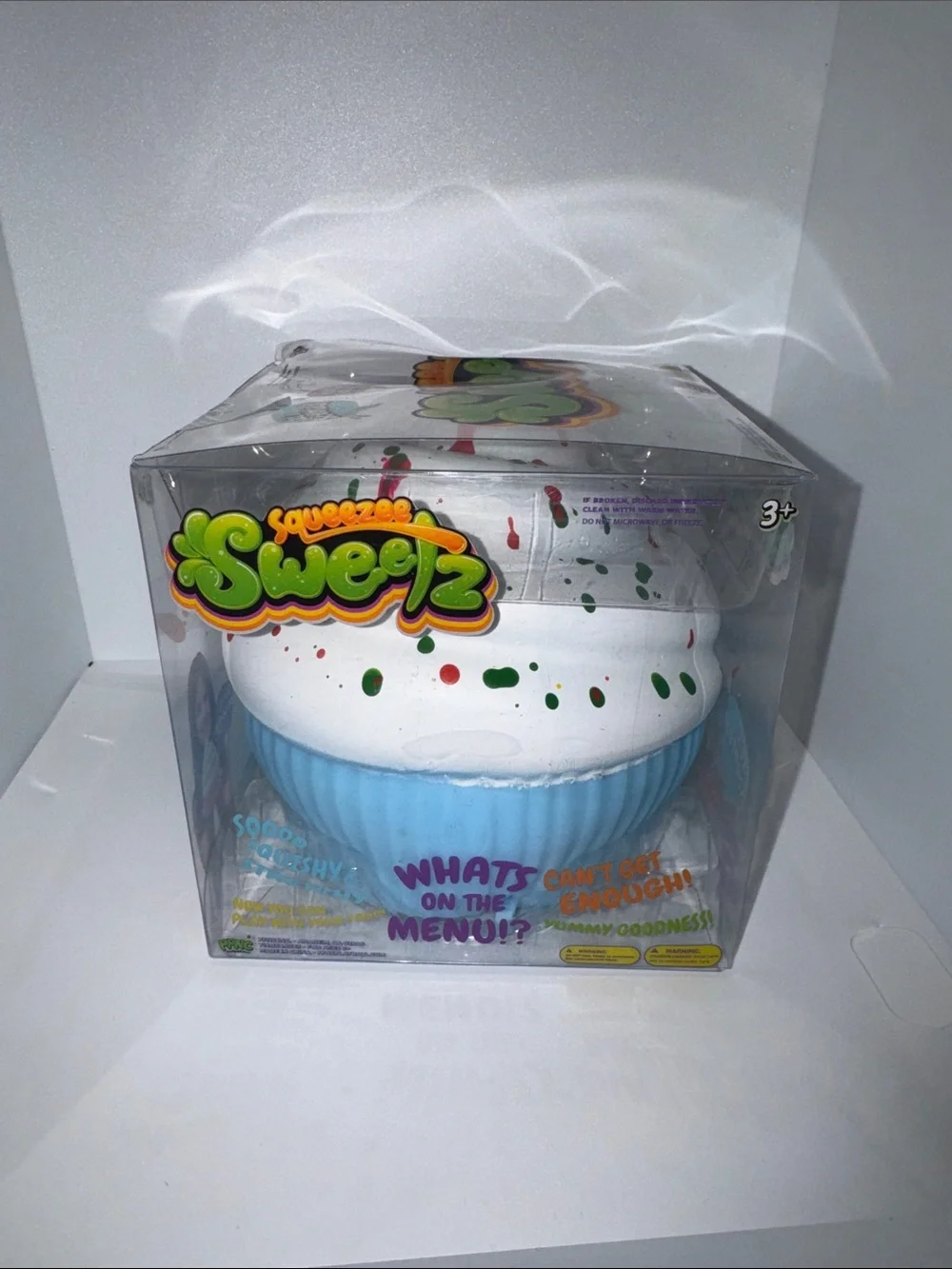 Scented White & Blue Squishy Dessert Toy